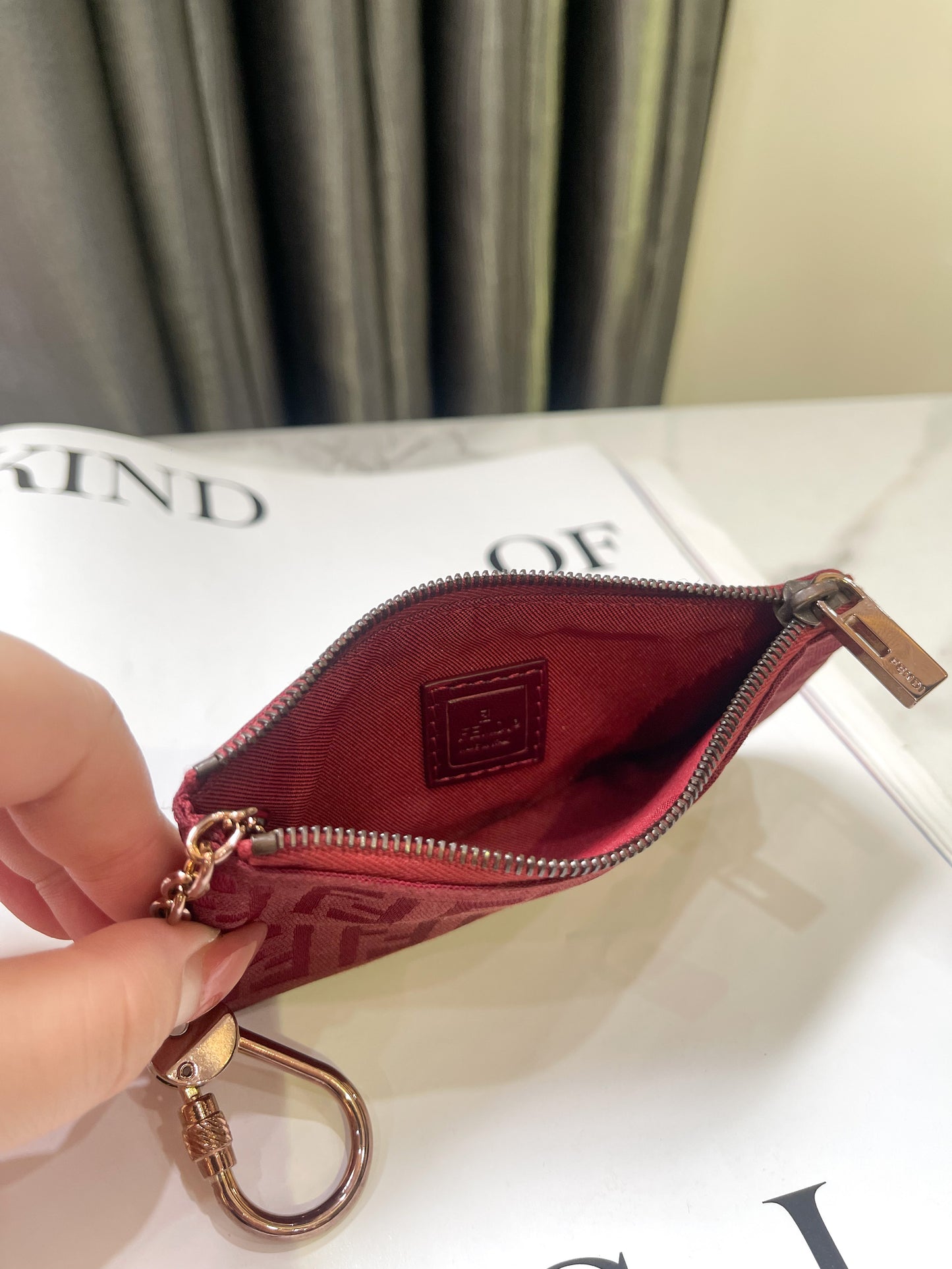 Key Pouch Fendi Đỏ Vintage