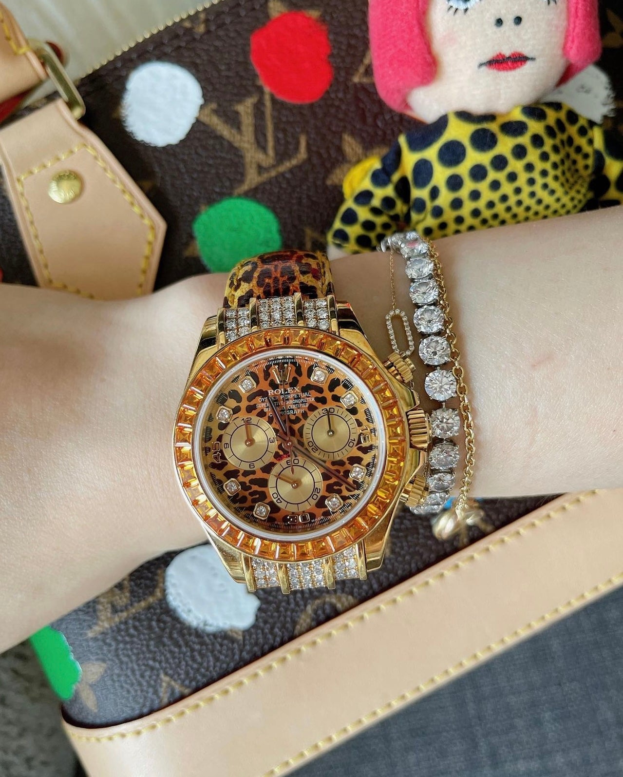 Đồng Hồ Rolex Daytona 116598SACO Leopard