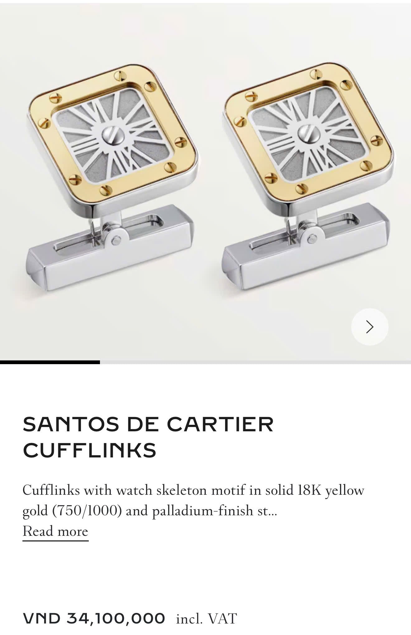 A A Khuy Măng Set Cartier New