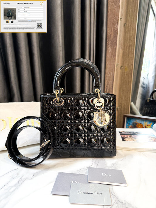 A A Dior Lady Size M Da Bóng