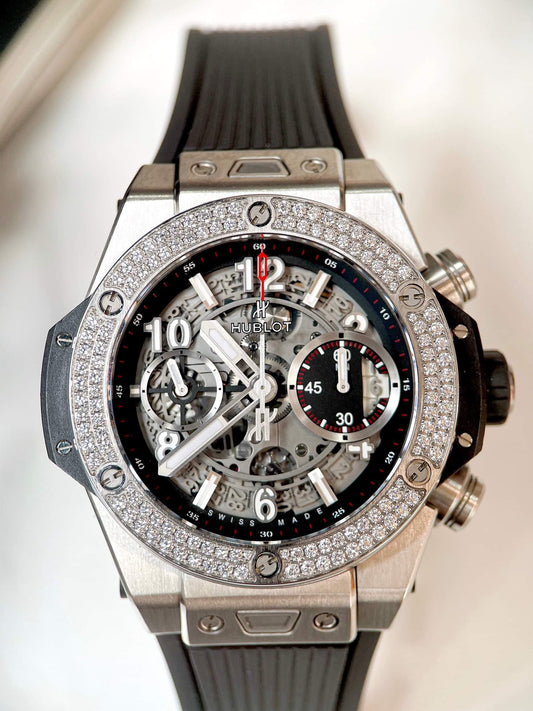 Đồng Hồ Hublot Unico Bigbang 42mm Benzel Diamond