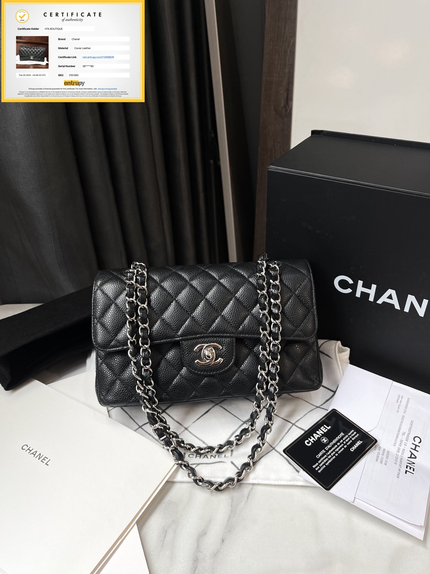 A Chanel Classic Size Small