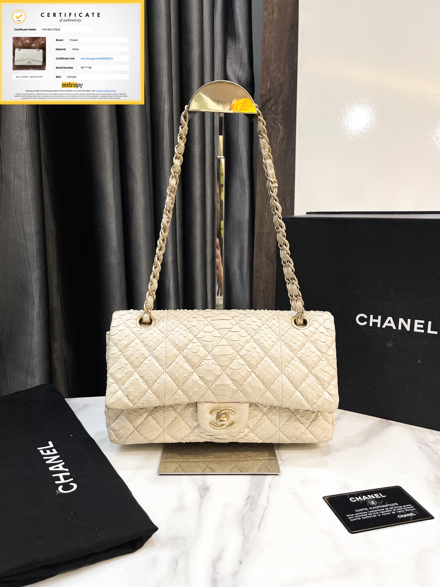 Chanel Classic Da Trăn Python