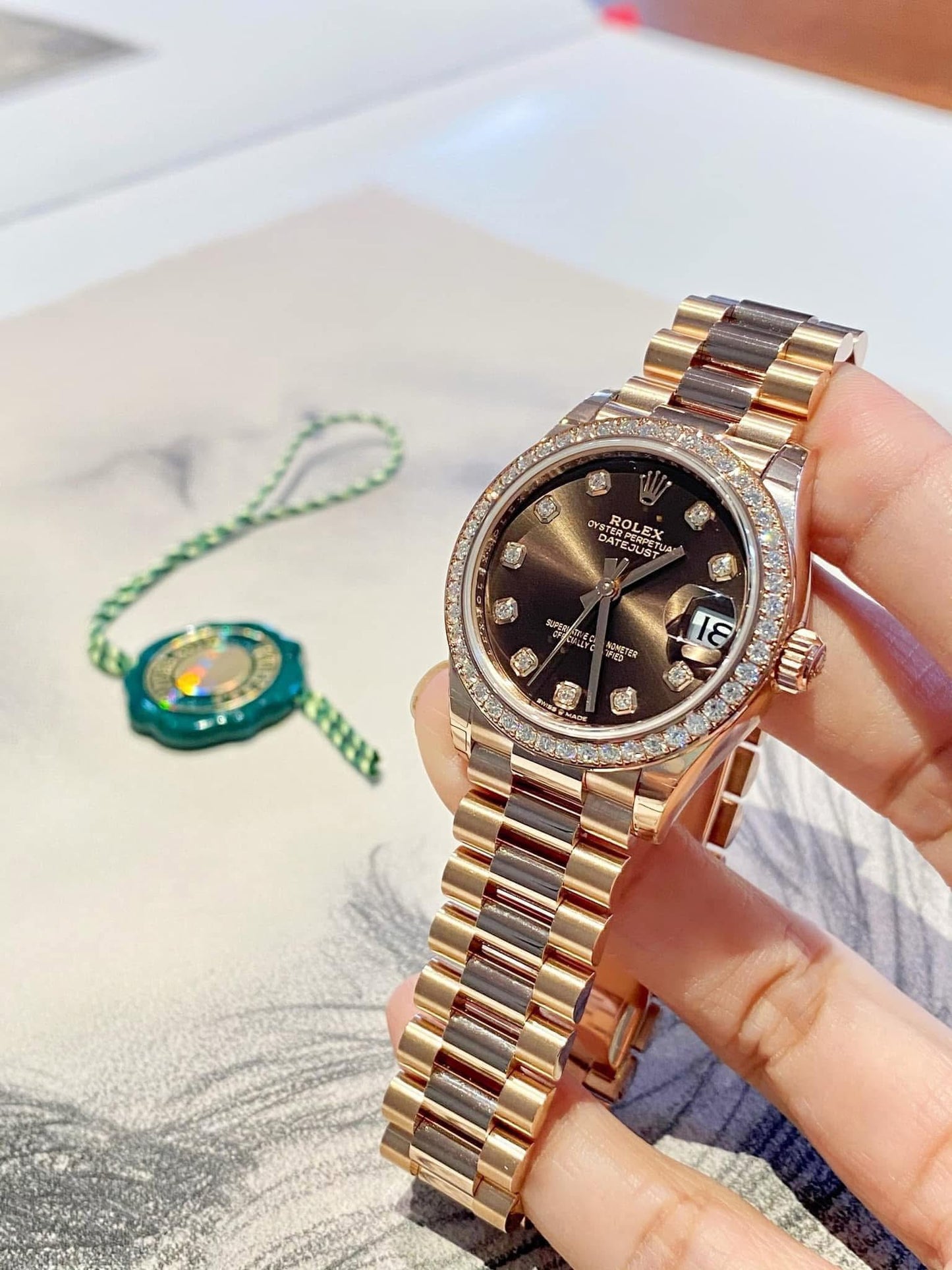 Đồng Hồ Rolex Datejust 278285RBR Chocolate Dial size 31mm