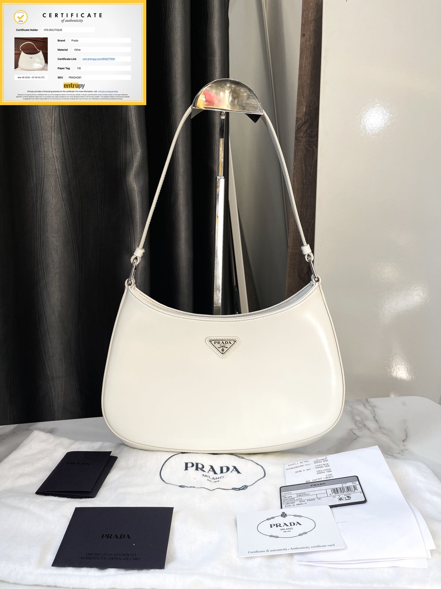 Prada Cleo Trắng