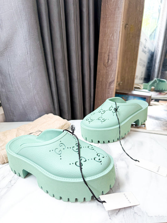 Dép Gucci Xanh New Trưng Bày Size 35