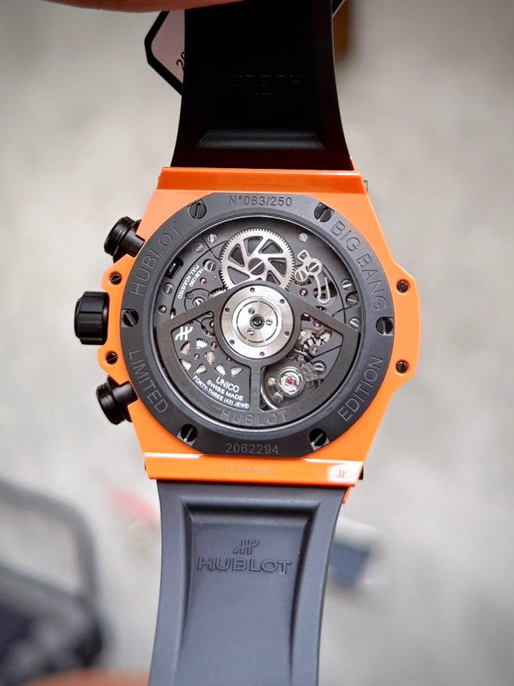 Đồng Hồ Hublot Bigbang Unico Ceramic Orange size 42mm Limited 250pcs