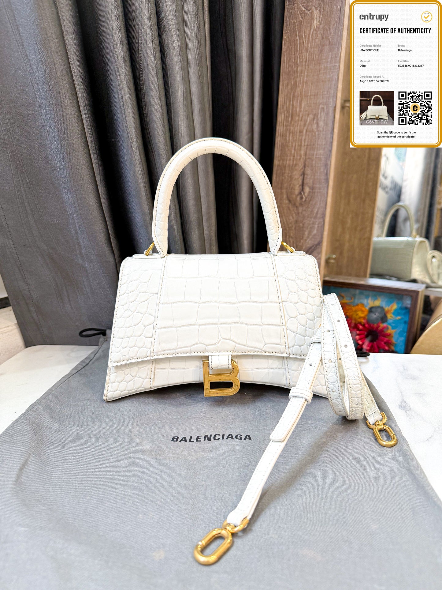 A Balenciaga Vân Croc Size S