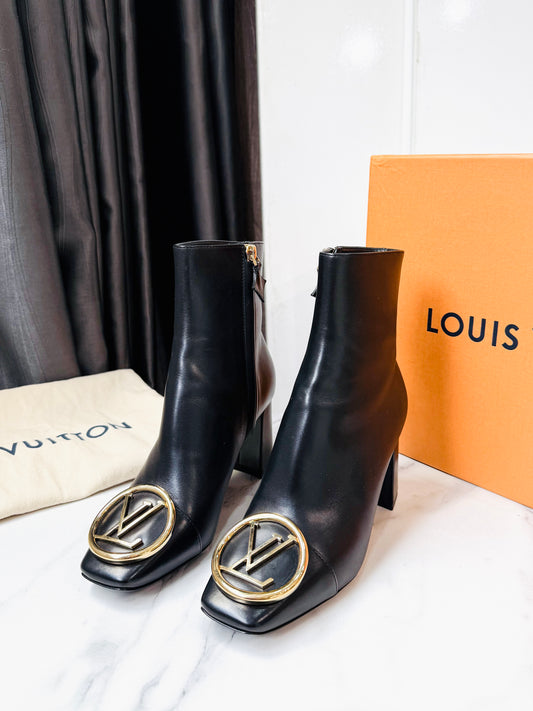 Boot LV Đen Logo Size 34.5