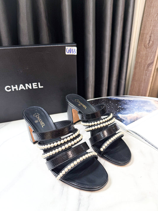 Guốc Chanel Đính Trai Size 38c