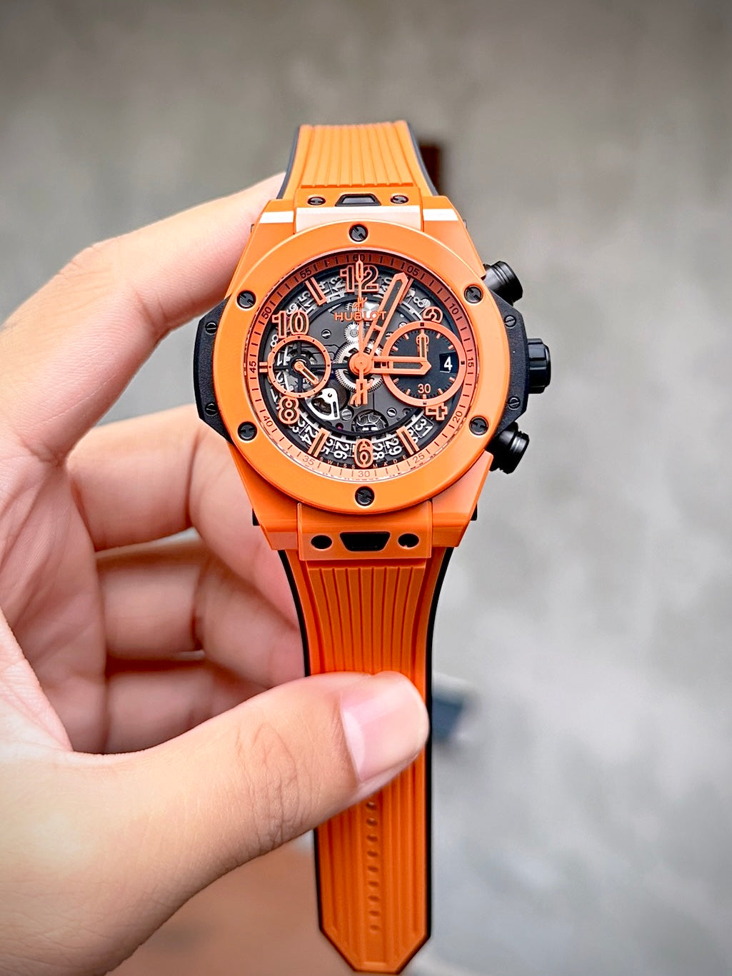 Đồng Hồ Hublot Bigbang Unico Ceramic Orange size 42mm Limited 250pcs