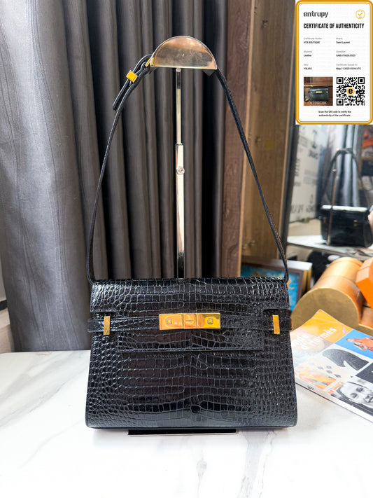 A A YSL Manhattan Vân Croc