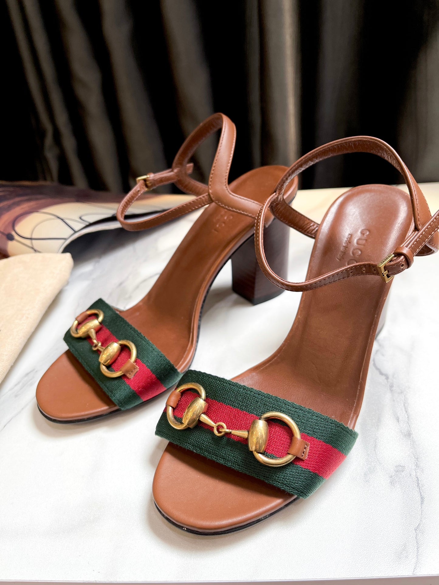 Sandal Gucci Nâu