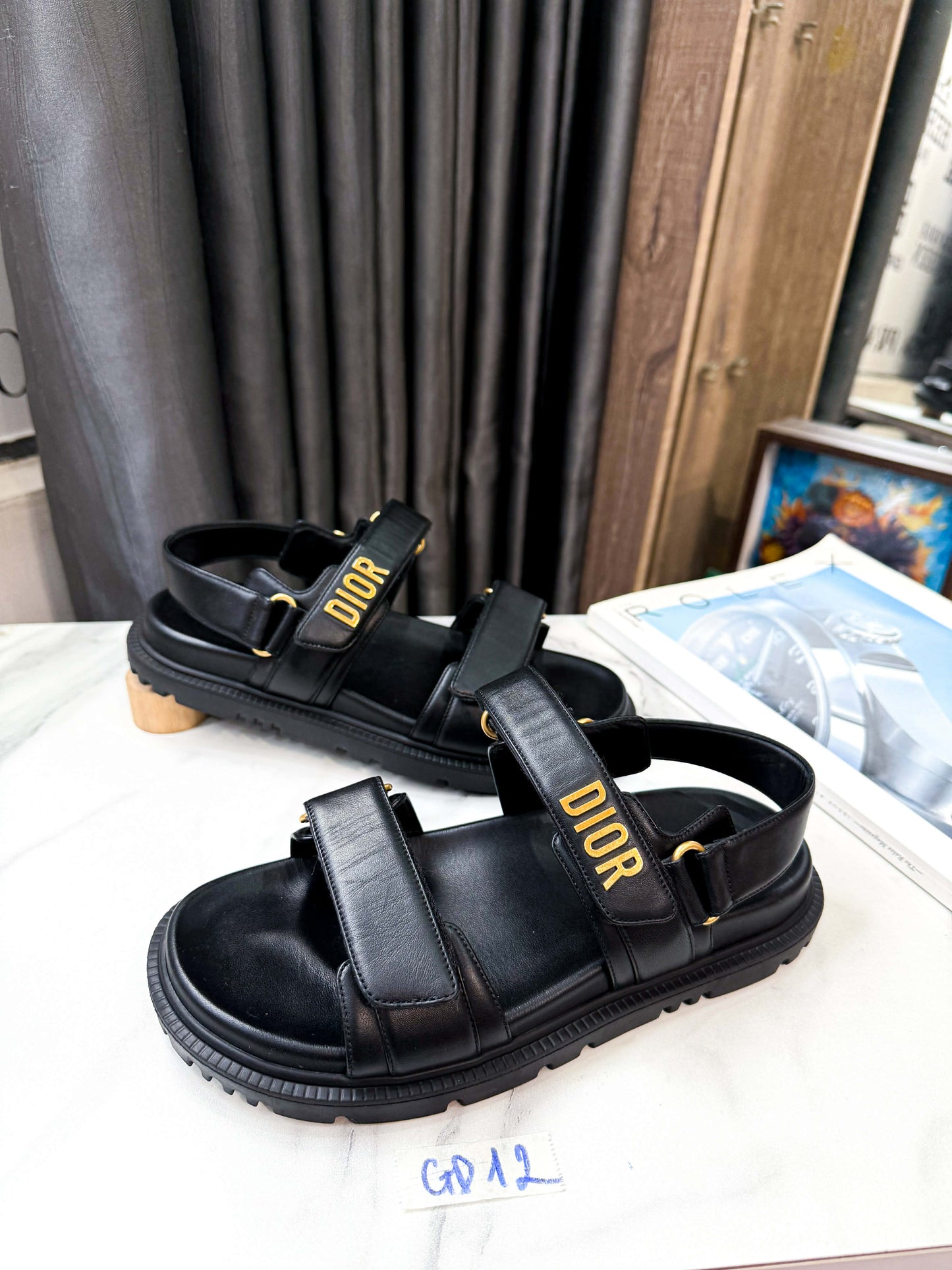 Sandal Dior 2 Quai Ngang Size 38 GD12