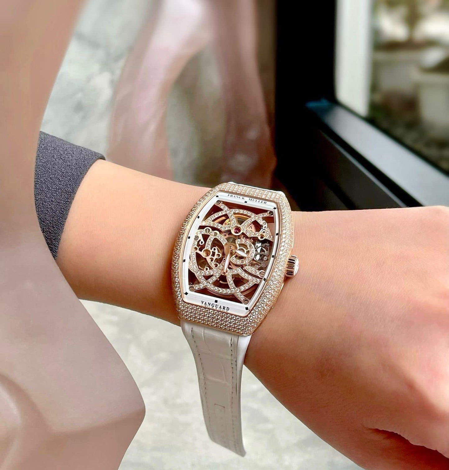 Đồng Hồ Franck Muller V35 Rose Gold Skeleton