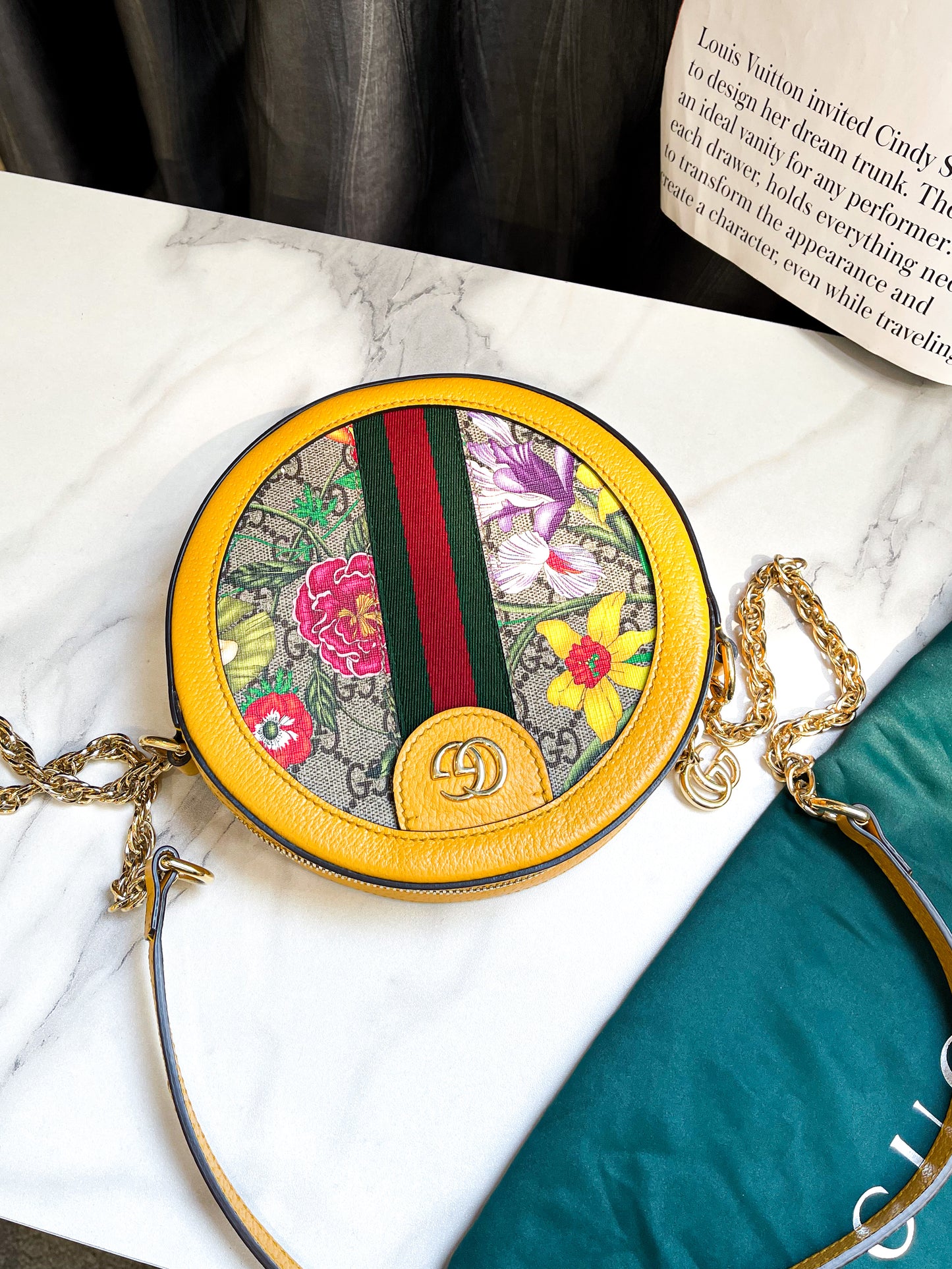 Gucci Ophidia Crossbody Vàng