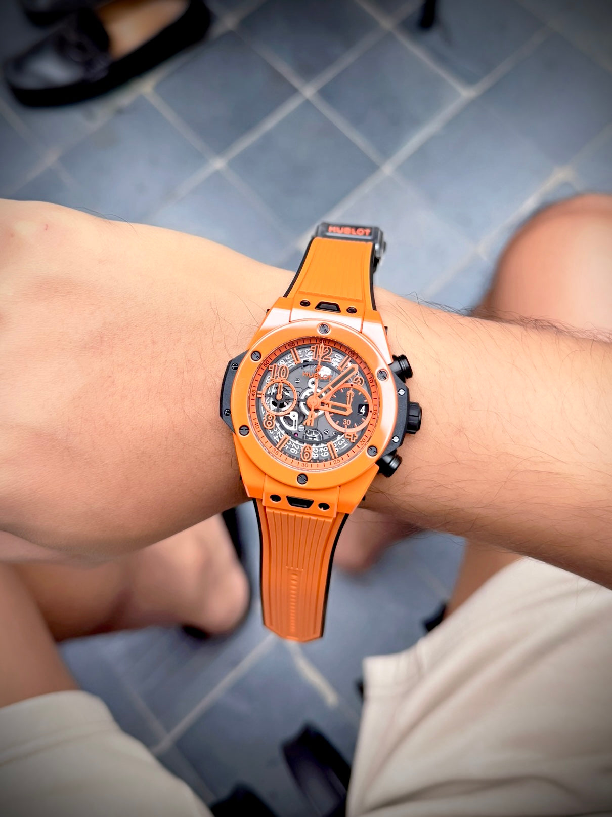 Đồng Hồ Hublot Bigbang Unico Ceramic Orange size 42mm Limited 250pcs