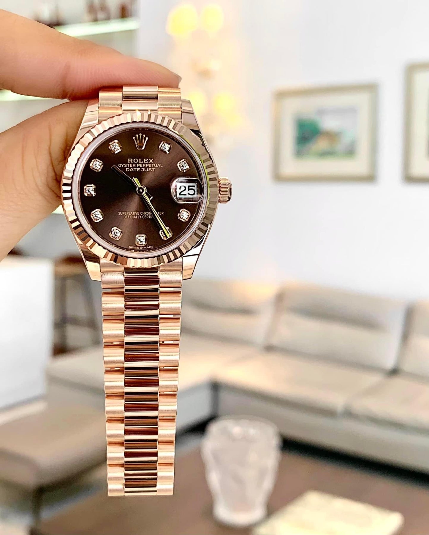 Đồng Hồ Rolex DateJust 278275 size 31mm Chocolate