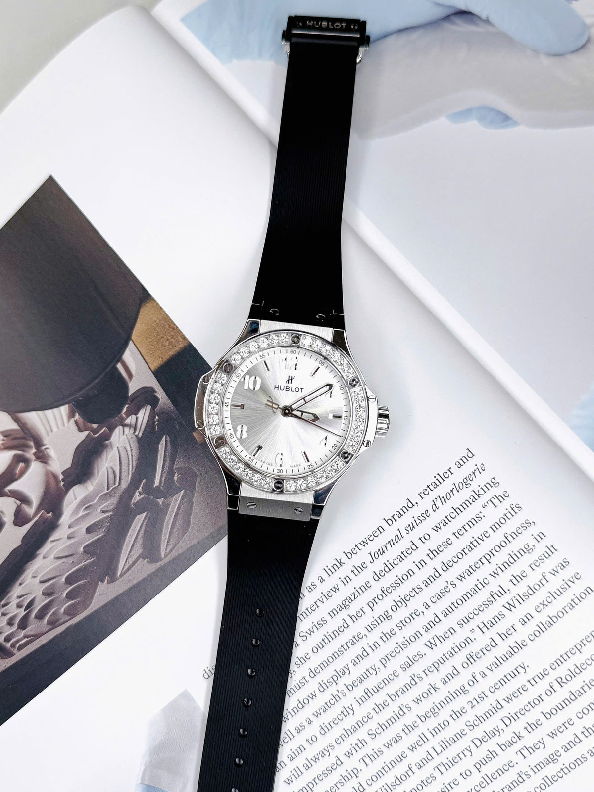 Hublot Big Bang Steel Diamonds 38mm (Silver Kim Cương Zin)