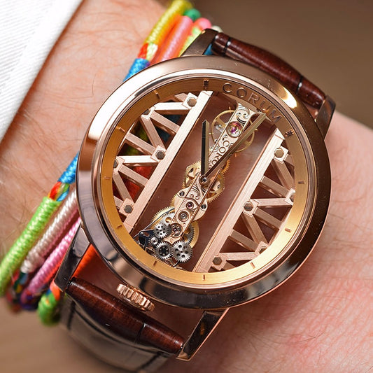 Đồng Hồ Corum Golden Bridge Round trên tay