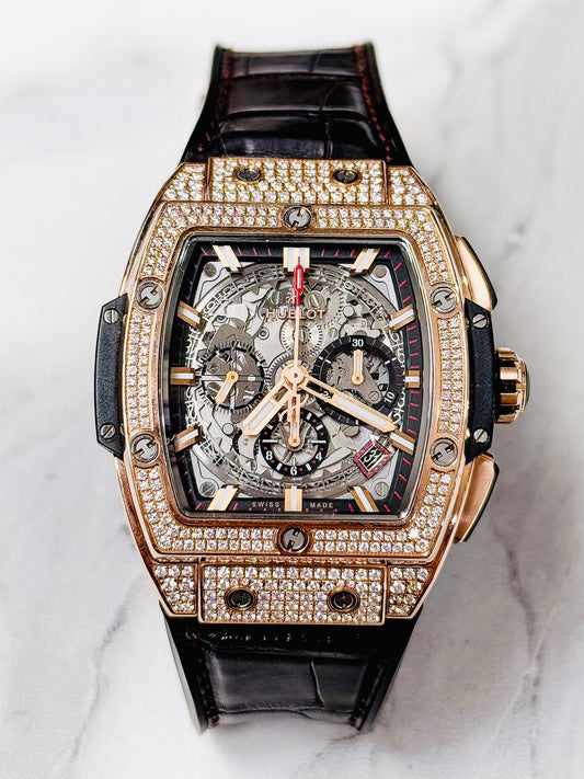 Đồng Hồ Hublot Spirit Of Bigbang King Gold Pave