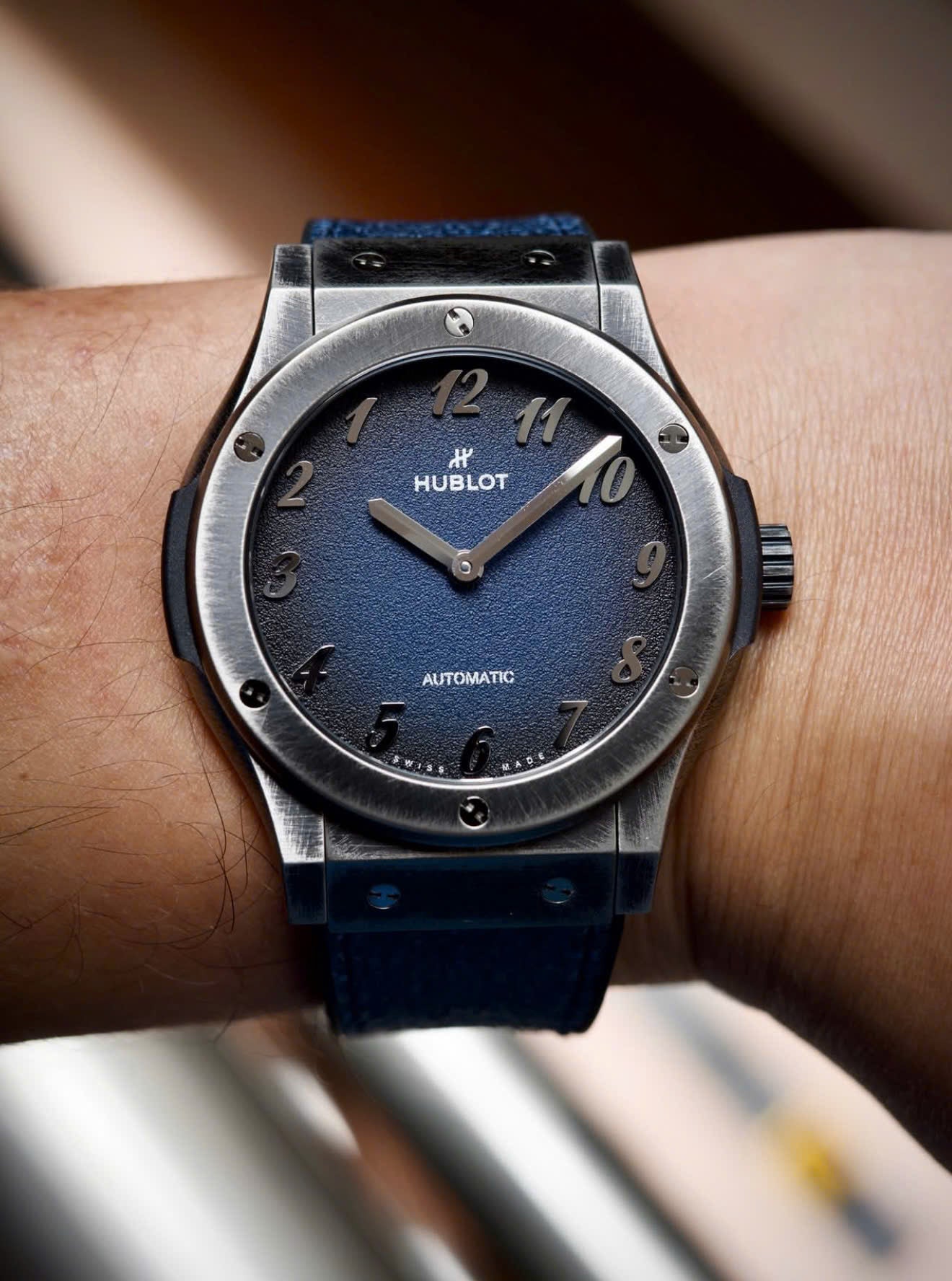 Đồng Hồ Hublot Classic Fusion Titanium Retroverse Blue 42mm